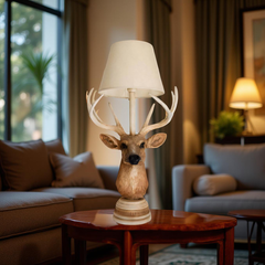 Realistic Antler Deer Table Lamp