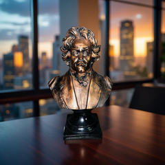 Beethoven Bronze Bust Statue – Antique Resin Sculpture for Home & Office Décor (1.8 Ft)