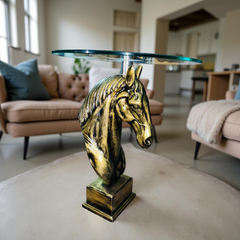 Golden Horse Head Coffee Table