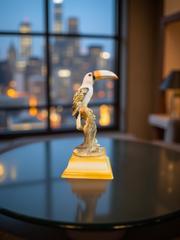 Tropical Sentinel Toucan Figurine – Hand-Painted Rainforest Bird Decor (1.5 Ft)