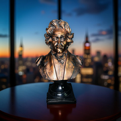 Beethoven Bronze Bust Statue – Antique Resin Sculpture for Home & Office Décor (1.8 Ft)