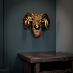 Alpine Guardian – Ram Head Wall Sculpture