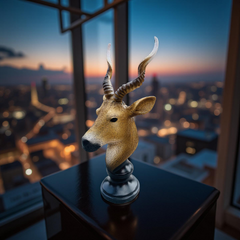 Desert Sentinel Antelope Bust Sculpture – Safari-Inspired Decor (1.22 Ft)
