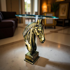 Golden Horse Head Coffee Table