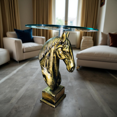 Golden Horse Head Coffee Table