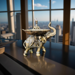 Royal Caravan – Tribal Elephant Bowl Figurine