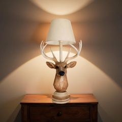 Realistic Antler Deer Table Lamp