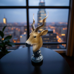 Desert Sentinel Antelope Bust Sculpture – Safari-Inspired Decor (1.22 Ft)