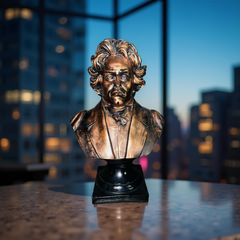 Beethoven Bronze Bust Statue – Antique Resin Sculpture for Home & Office Décor (1.8 Ft)