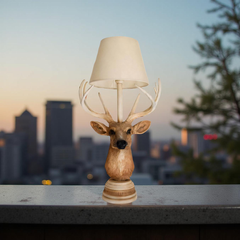 Realistic Antler Deer Table Lamp