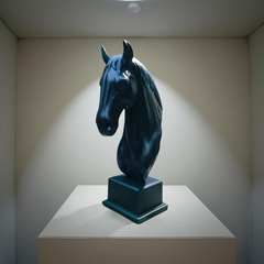Black Stallion Elegance Sculpture