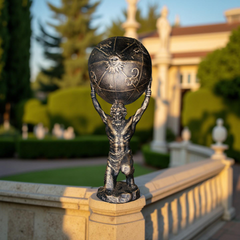 Atlas of the Zodiac – Celestial Globe Sculpture