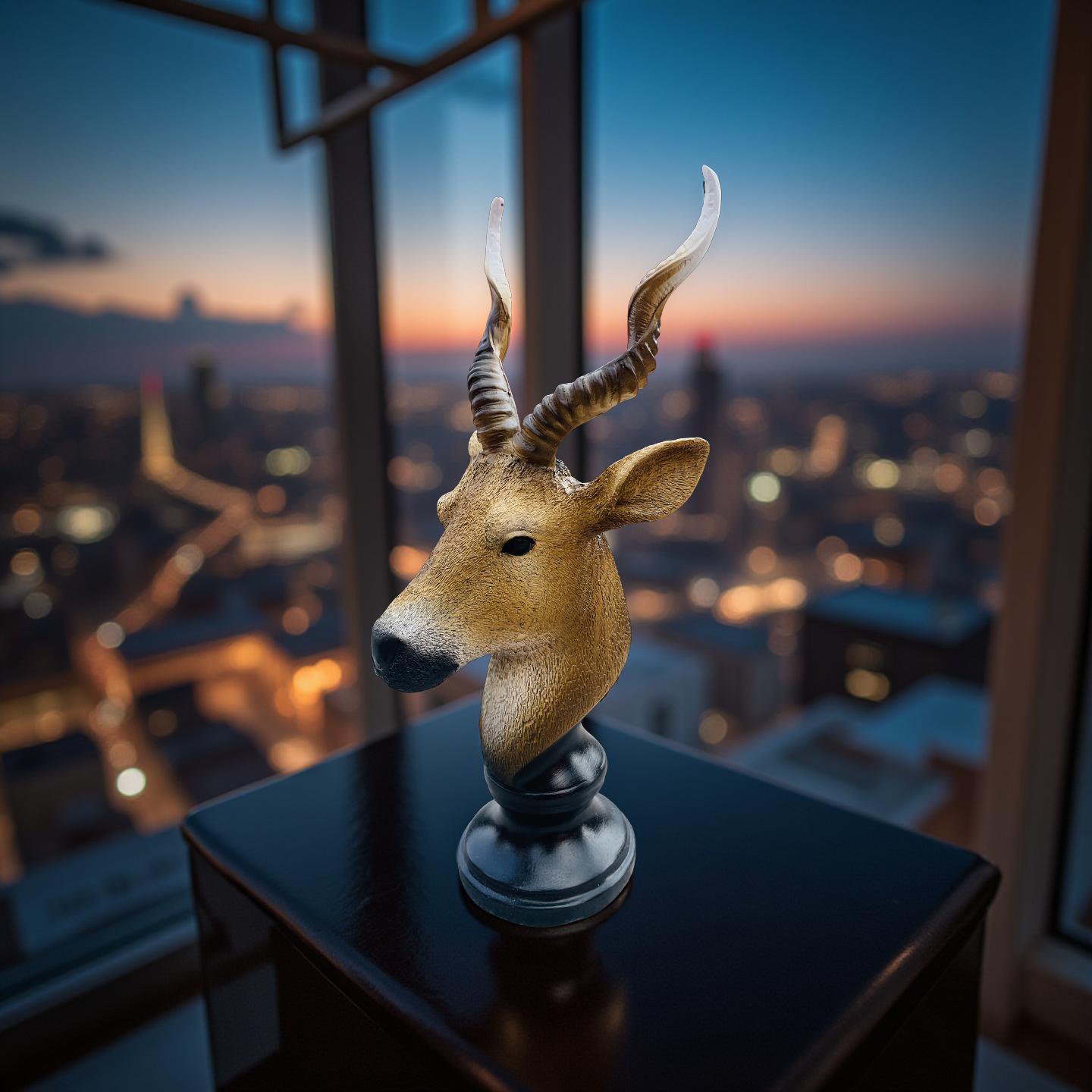 Desert Sentinel Antelope Bust Sculpture – Safari-Inspired Decor (1.22 Ft)