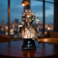Beethoven Bronze Bust Statue – Antique Resin Sculpture for Home & Office Décor (1.8 Ft)