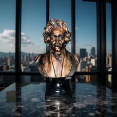 Beethoven Bronze Bust Statue – Antique Resin Sculpture for Home & Office Décor (1.8 Ft)