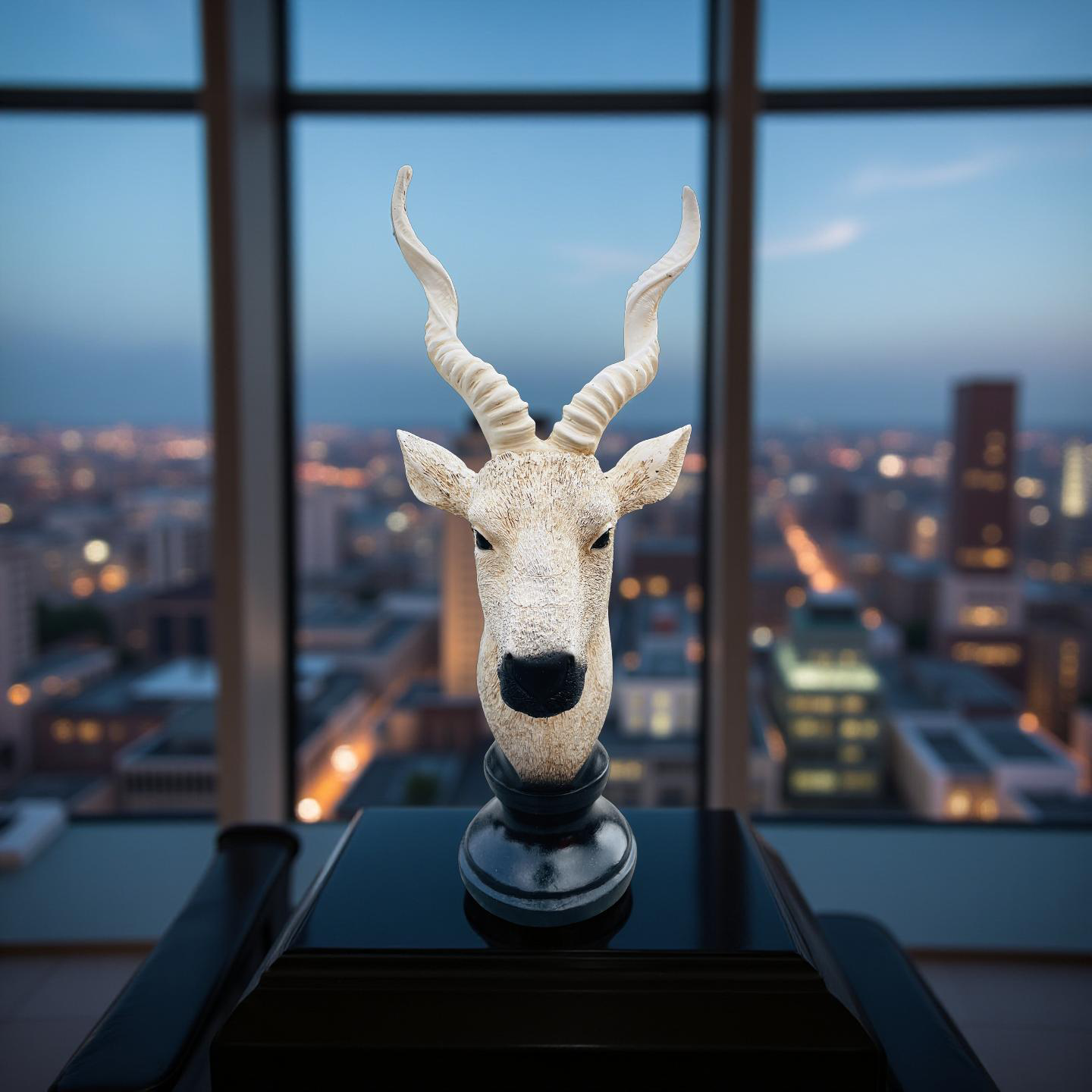 Desert Sentinel Antelope Bust Sculpture – Safari-Inspired Decor (1.22 Ft)