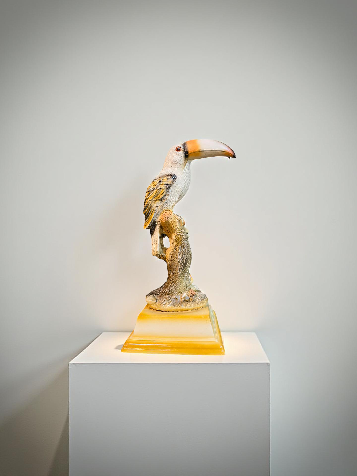 Tropical Sentinel Toucan Figurine – Hand-Painted Rainforest Bird Decor (1.5 Ft)