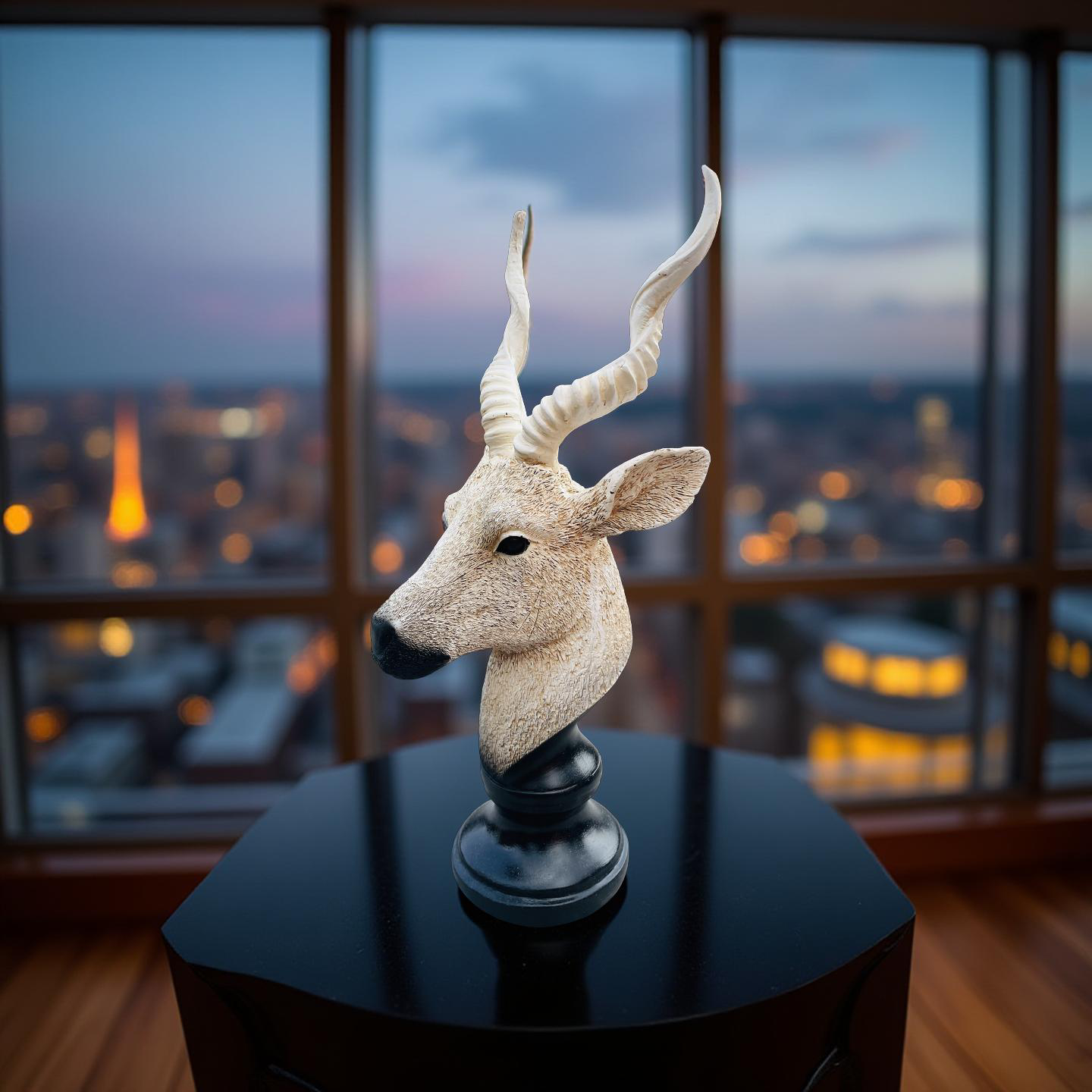 Desert Sentinel Antelope Bust Sculpture – Safari-Inspired Decor (1.22 Ft)