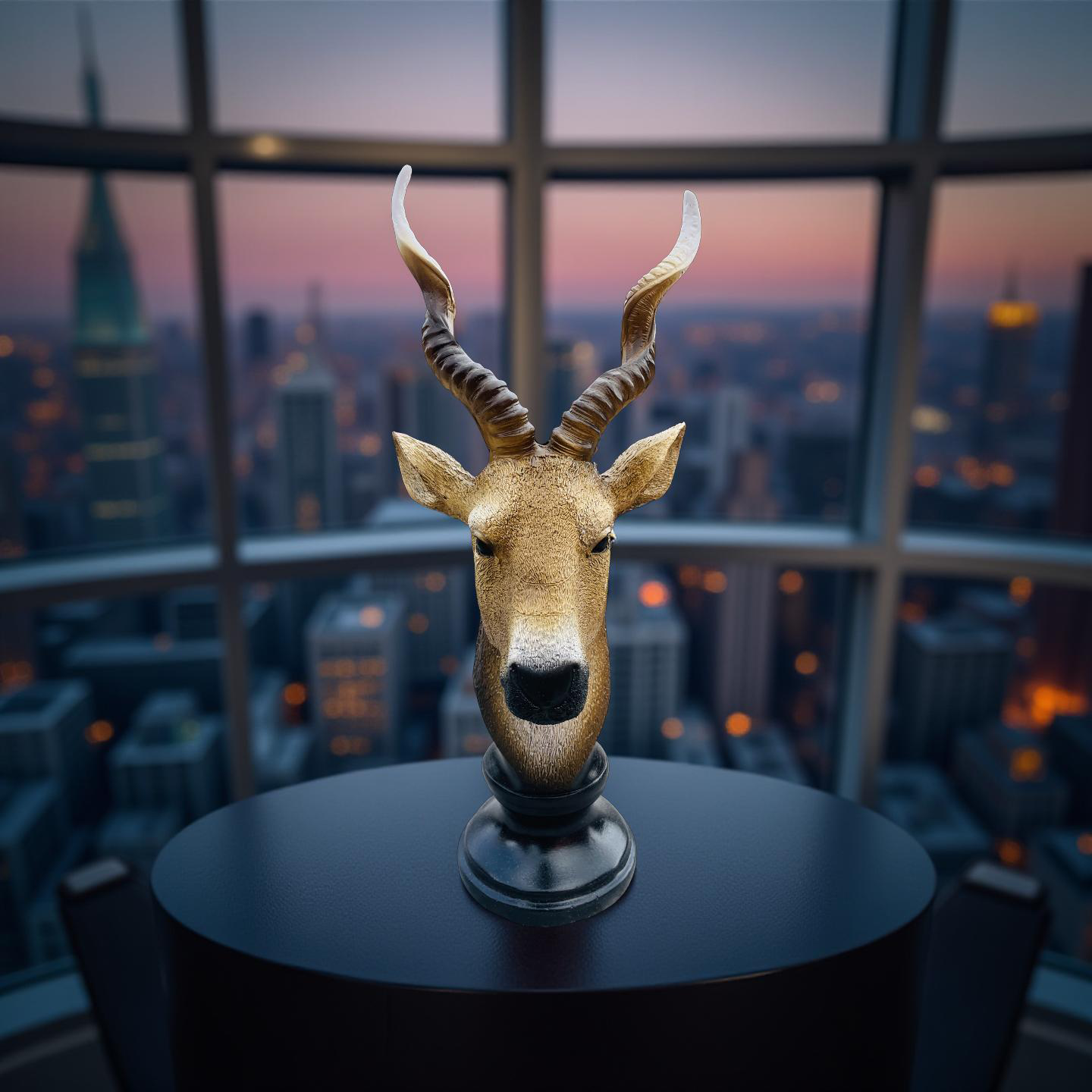 Desert Sentinel Antelope Bust Sculpture – Safari-Inspired Decor (1.22 Ft)